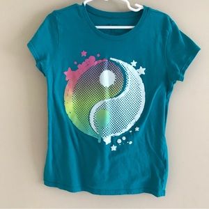 Children’s Place Girls Shirt Peace Size Med 7/8
